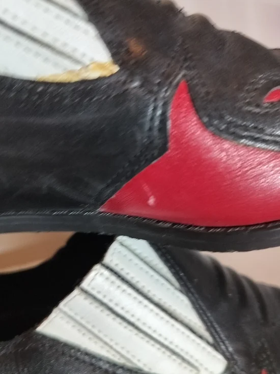 Vintage Mootsies Tootsies Black and Red Leather Slip-On Loafers - Picture 4 of 7